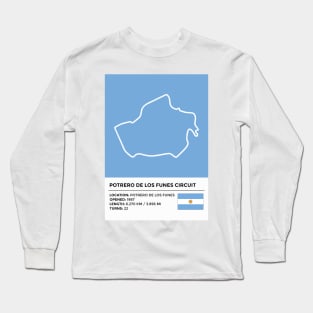 Potrero de los Funes Circuit [info] Long Sleeve T-Shirt